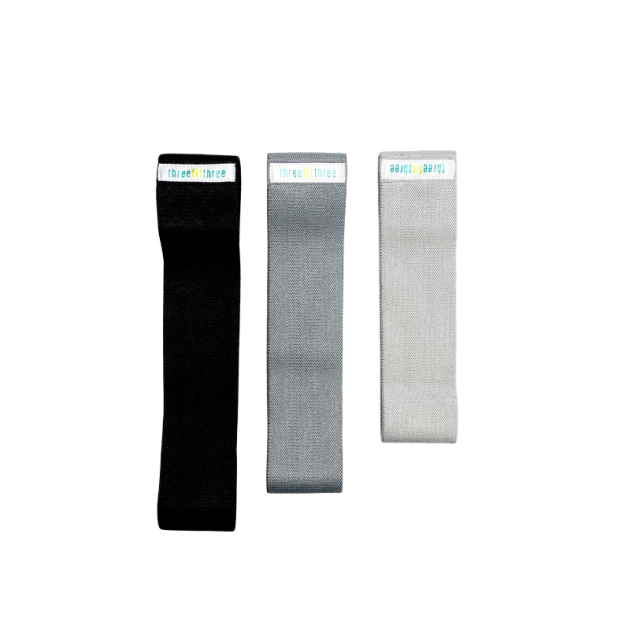 KIT BANDAS TELA GRIS x 3